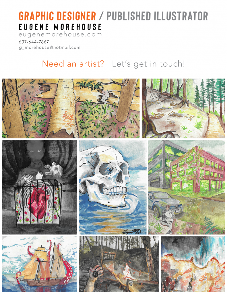 Looking for an artist? Contact Eugene Morehouse.